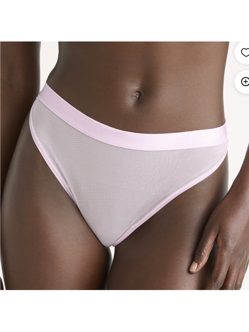 2 pack 3X thong panties pink black NWOT